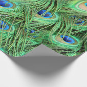 孔雀鮮やかの羽 ラッピングペーパー (角)