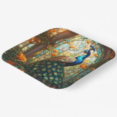 孔雀鮮やか紙プレート:テーブエレガントル ペーパープレート (傾斜あり)