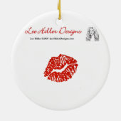 孔雀鮮やか羽 セラミックオーナメント (裏面)