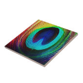 孔雀鮮やか羽 タイル (側面)