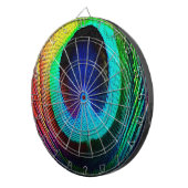 孔雀鮮やか羽 ダーツボード (正面右)