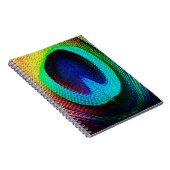 孔雀鮮やか羽 ノートブック (右側)