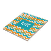 孔雀鮮やか部族ジグザグ タイル (側面)