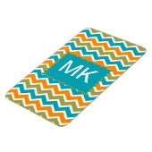 孔雀鮮やか部族ジグザグ マグネット (左側)