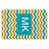 孔雀鮮やか部族ジグザグ マグネット (横)