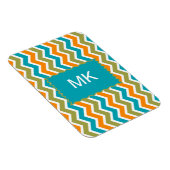 孔雀鮮やか部族ジグザグ マグネット (右側)