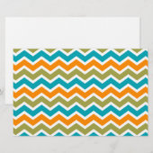 孔雀鮮やか部族ジグザグ 便箋 (正面/裏面)