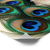 孔雀20代の美しい女性 ポスター (角)