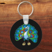 孔雀2 キーホルダー (正面)