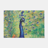 孔雀 – じゅうたん ドアマット (正面)