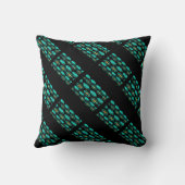 "孔雀"の枕 クッション (裏面)