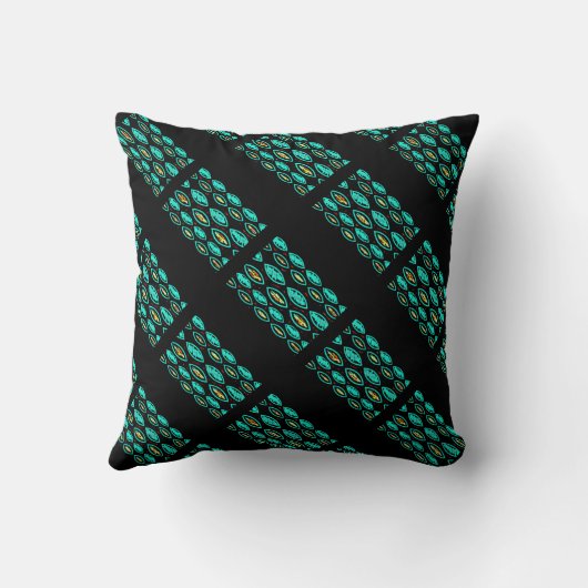 "孔雀"の枕 クッション (裏面)