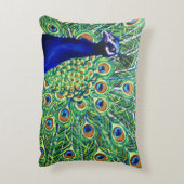 孔雀 アクセントクッション (裏面(縦))