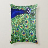 孔雀 アクセントクッション (正面(垂直))