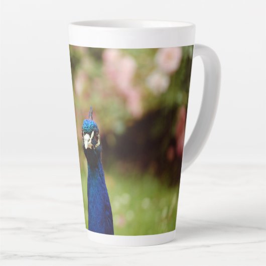 孔雀 カフェラテマグ (右アングル)