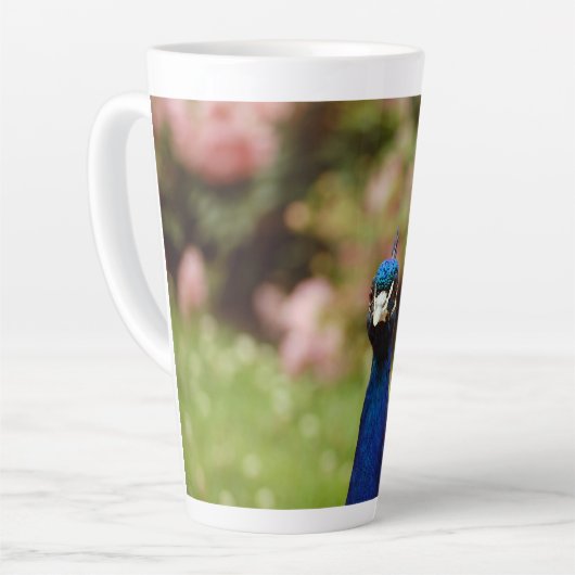 孔雀 カフェラテマグ (左アングル)