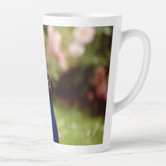 孔雀 カフェラテマグ (右)