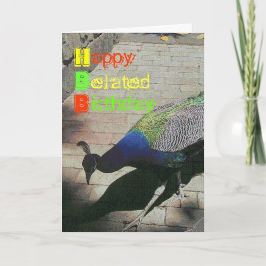 孔雀 カード (正面)