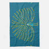 孔雀 キッチンタオル (縦)