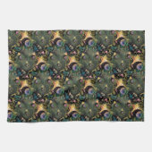 孔雀 キッチンタオル (横)
