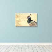 孔雀 キャンバスプリント (インサイチュ (ウッドフロア))