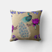 孔雀 クッション (裏面)