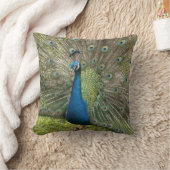 孔雀 クッション (ブランケット)