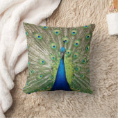 孔雀 クッション (ブランケット)