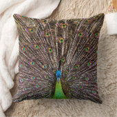 孔雀 クッション (ブランケット)