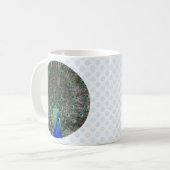 孔雀 コーヒーマグカップ (正面左)