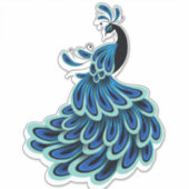 孔雀 シール (正面)