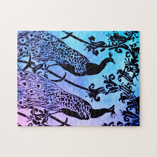 孔雀 ジグソーパズル (横)