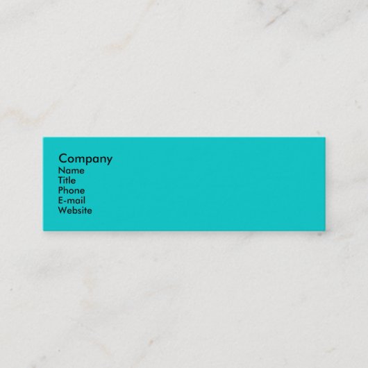 孔雀 スキニー名刺 (正面)