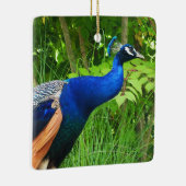 孔雀 セラミックオーナメント (右)