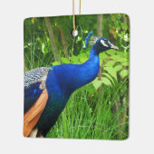 孔雀 セラミックオーナメント (左)
