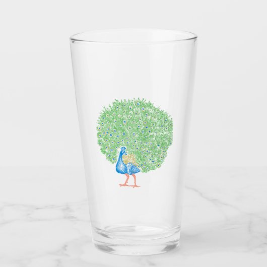 孔雀 タンブラーグラス (正面)