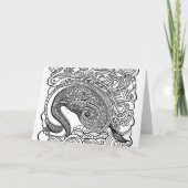 孔雀 ノートカード (正面)