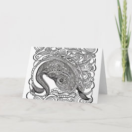 孔雀 ノートカード