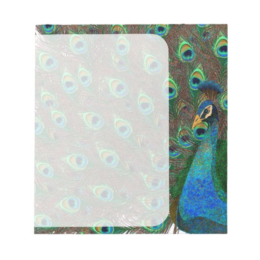 孔雀 ノートパッド (正面)