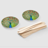 孔雀 ハンドファン (組立なし)