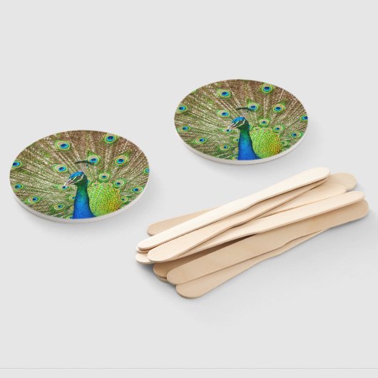 孔雀 ハンドファン (組立なし)