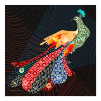 孔雀 フォトプリント