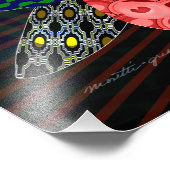 孔雀 フォトプリント            (角)