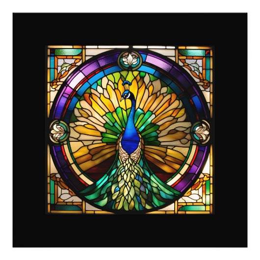 孔雀 フォトプリント            (正面)