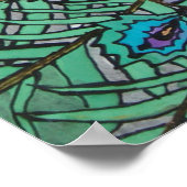 孔雀 ポスター (角)