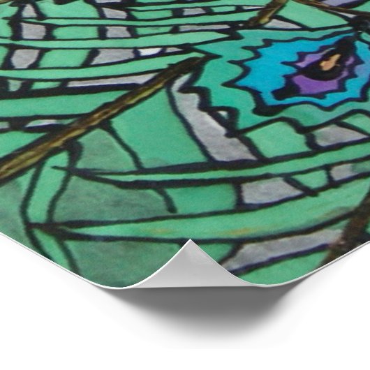 孔雀 ポスター (角)