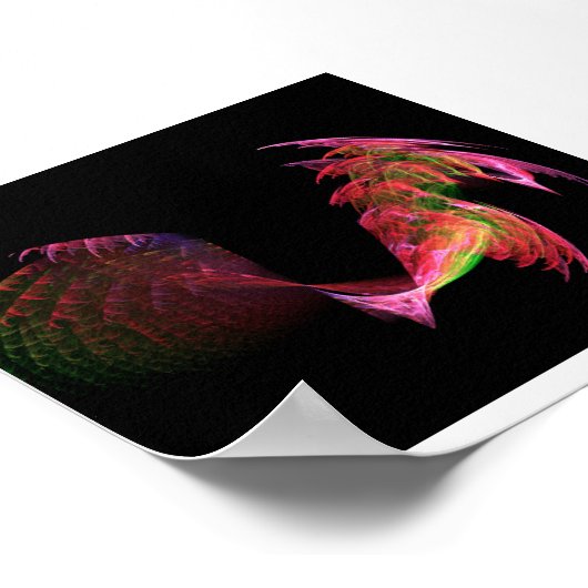 孔雀 ポスター (角)