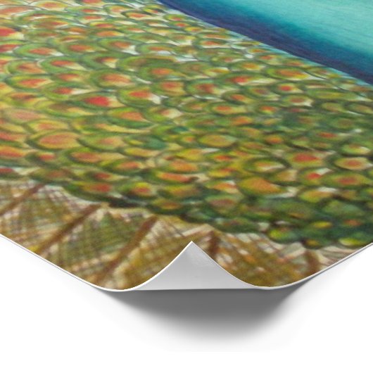 孔雀 ポスター (角)