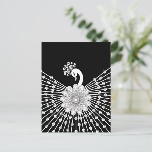 孔雀 ポストカード (スタンド正面)