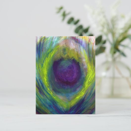 孔雀 ポストカード (スタンド正面)